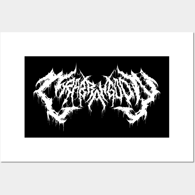 CRAB RANGOON death metal logo Wall Art by Brootal Branding